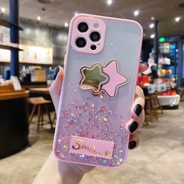 For Samsung Bling Glitter Foil Star Case Luxury Fashion Women Girl Phone Cover