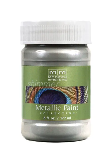 Rust-Oleum Moderno Masters Brillo Plata Satinada Basado en Agua Metálico Pintura