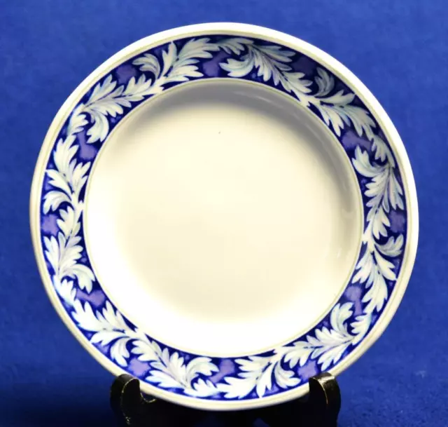 Vintage 1991 Wedgwood Angleterre Bleu Bordure Lauren Motif 6 " D Pain Beurre