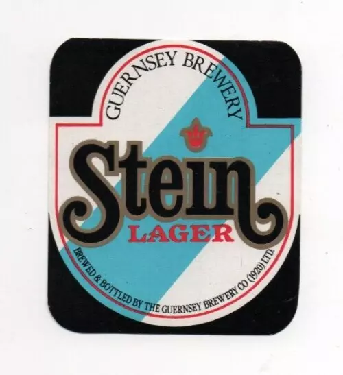 Guernsey - Vintage Beer Label - Guernsey Brewery - Stein Lager