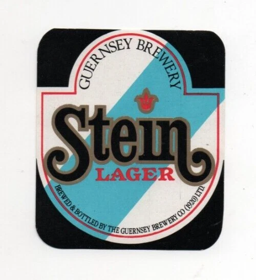 Guernsey - Vintage Beer Label - Guernsey Brewery - Stein Lager