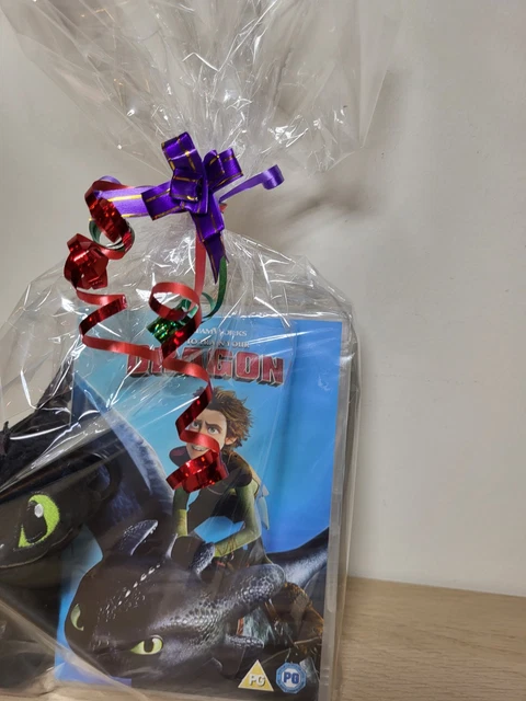 Toothness Dragon HOW TO TRAIN Your Dragon Gift Set Hamper DVD NEW Toothless Plush ...