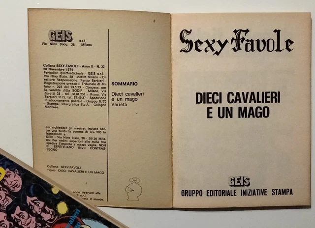 SEXY FAVOLE DIECI Cavalieri e un mago (1a ediz.) + Teschio Vivente