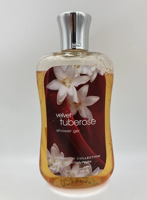 Gel de ducha Bath&Body Works terciopelo tuberosa usado 10 oz raro leer descripción