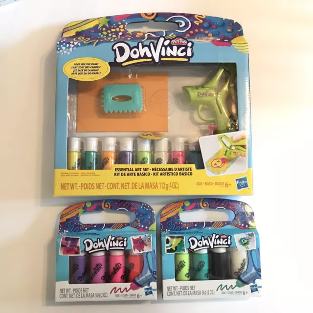Hasbro Play-Doh DohVinci Kids Art Set Age 6+ 8 Colors FREE