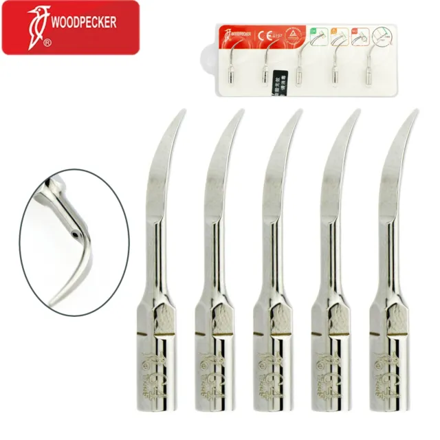 Woodpecker 5Pcs Original G4 Ultrasonic Dental Scaler Scaling Tips fit EMS Scaler