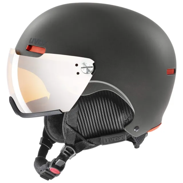 uvex hlmt 500 visor, casco da sci robusto unisex, con visiera, regolazione indi
