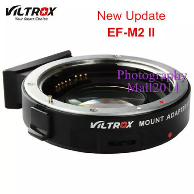 Viltrox EF-M2 II 0.71x AF Lens Adapter for EF Lens to M43 Micro 4/3 GH5 Camera