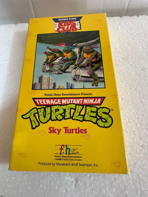 TEENAGE MUTANT NINJA Turtles - Sky Turtles - Burger King Kids Club VHS ...