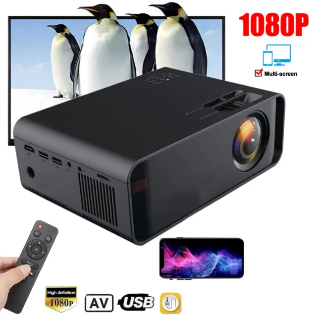 23000LM Mini Proyector 4K 1080P HD LED Videoproyector Cine en casa WiF Beamer DE 3