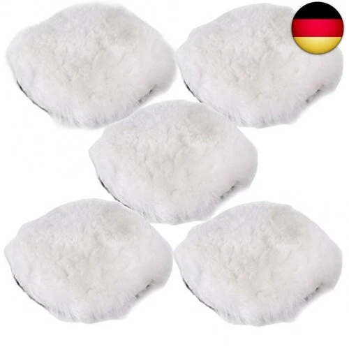 6"/150mm Polierset für Poliermaschine,Wollhaube Polierpad Wollpad Polierfell