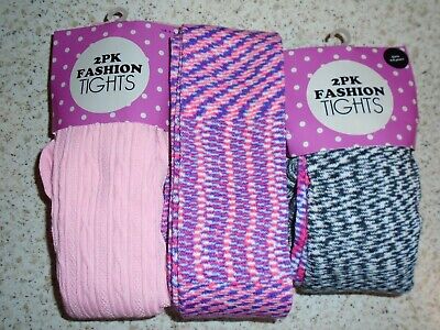 Girl`s Mixed Bundle of Tights aged 4-6 years