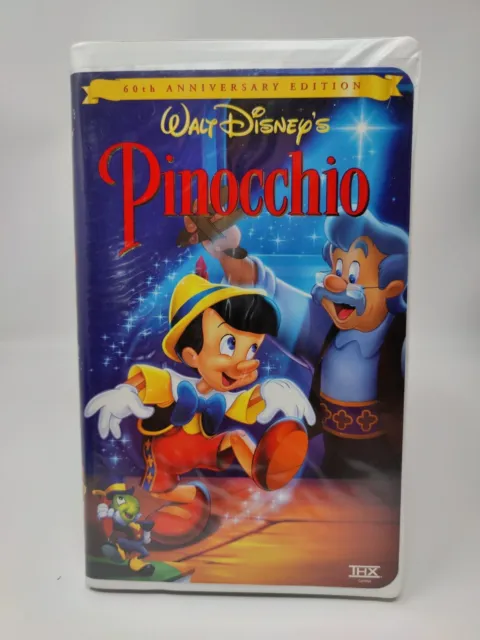 Pinocchio VHS 1999 Clam Shell 60th Anniversary Edition Full Frame Ben Sharpsteen