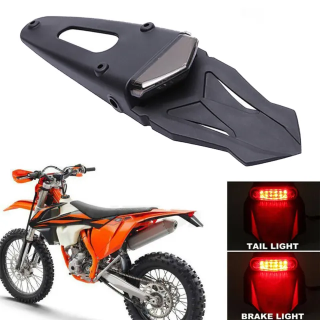 Universal Motorcycle Tail Light Fender Led Brake Rear Lamp for Enduro Dirt Bike