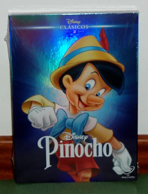 Pinocho Dvd Clasico Disney Nº 2 Nuevo Precintado Slipcover Animacion R2