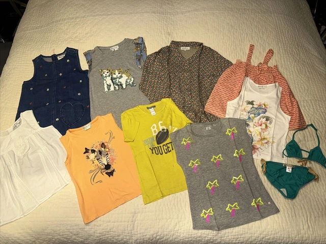 Pacchetto di abiti firmati 8 anni Ragazze Bonpoint, Crewcuts, Little Paul&Joe ecc.
