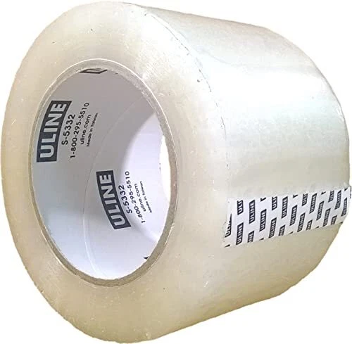 Packing Tape, 3 Inch X 110 Yard 2.6 Mil Crystal Clear Industrial Plus