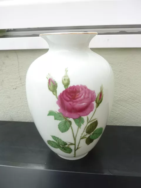 27 Blumenvase Royal Porzellan Bavaria KPM Germany Rosendekor Vase Handarbeit