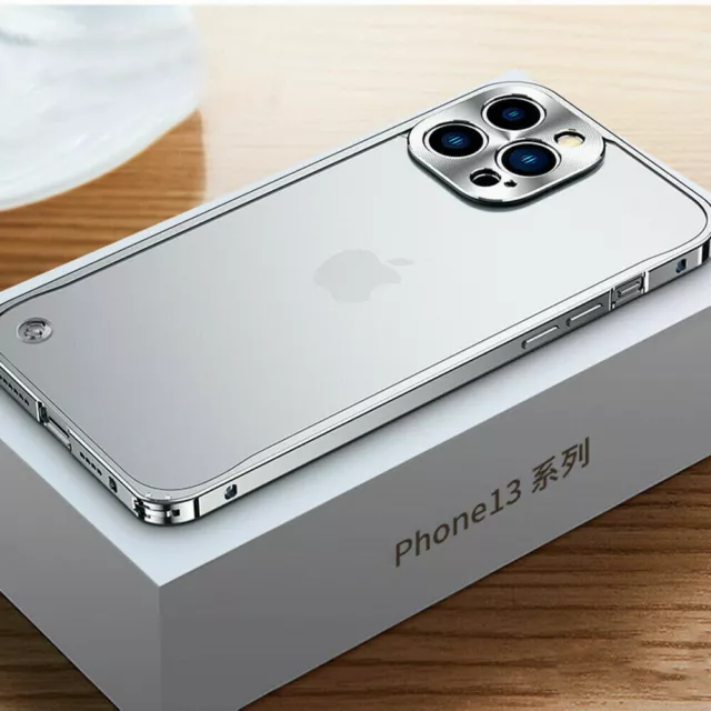 Metall Handy Hülle Für iPhone 11 12 13 14 Pro Max Schutz Case Tasche 4