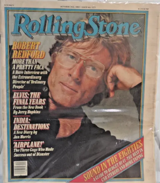 Rolling Stone Magazine Issue 327 October 2nd 1980 Robert Redford Vintage