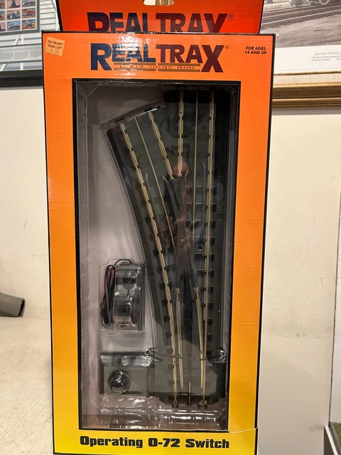 🚂MTH 40-1021 RealTrax (O Gauge) O-72 Switch (L) NIB