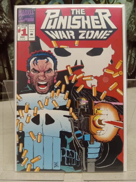 THE PUNISHER WAR ZONE, #1, MARCH 1992 Die-cut cover