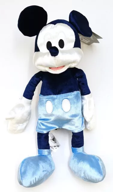 New Disney Parks Monochrome Blue Mickey Mouse 15" Plush