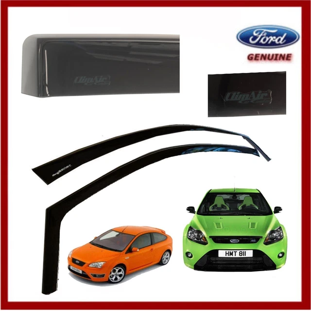 GENUINE FORD FOCUS MK2 RS ST225 3 Sport Door Climair Wind Deflectors