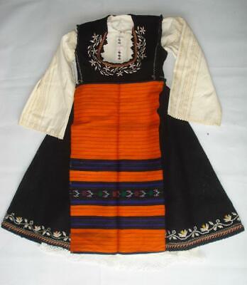19C. Antique Bulgarian Folk Art Traditional Costume Rare