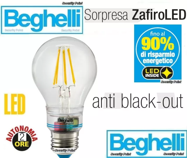 BEGHELLI ILLUMINA LED Lampada Emergenza Ricaricabile Anti Black Out  Portatile EUR 29,90 - PicClick IT