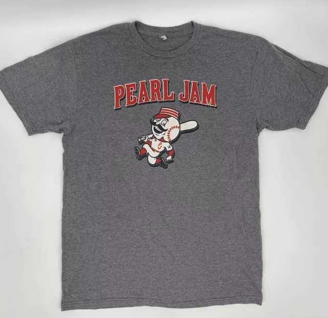 Pearl Jam 2014 Concert T-Shirt Cincinnati Reds Medium Eddie Vedder Baseball Mr