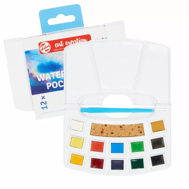 Talens Art Creation Aquarelle Peinture Poche Boîte Ensemble De 12 Couleurs