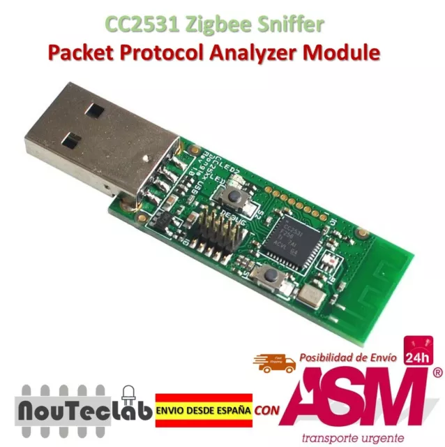 Zigbee CC2531 Sniffer Nue Board Packet Protocol Analyseur Module USB Dongle