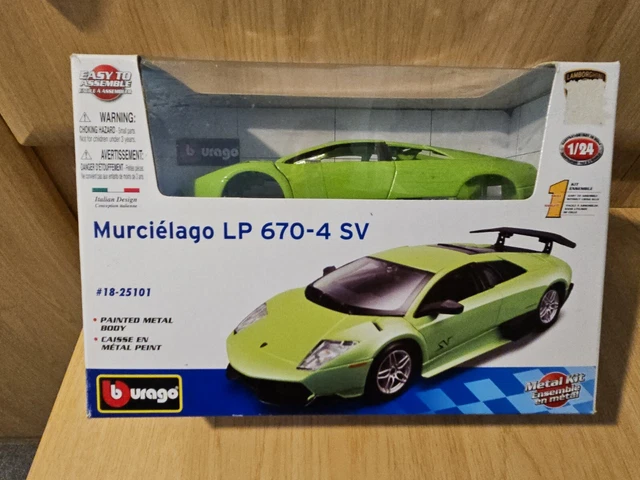 BURAGO 1/24 SCALE Metal Kit 1825101 Murcielago LP6704 SV Boxed [L2