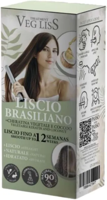 VegLiss Keratin pflanzliche Glättungsbehandlung für brasilianisches Haar