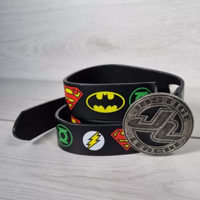 DC Comics Justice League Belt Buckle - Batman Superman Flash Green Lantern