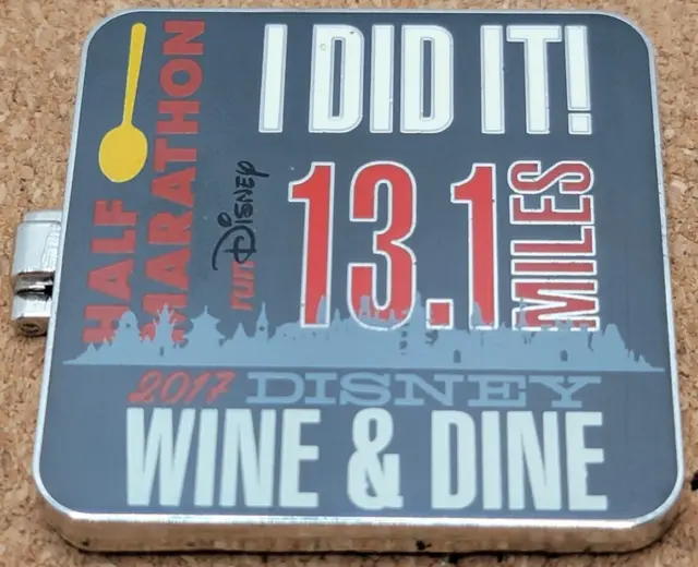Disney Parks runDisney Wine & Dine Half Marathon 2017 Limited Release Lapel Pin