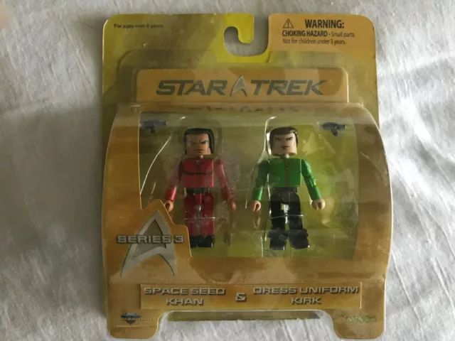 Star Trek Minimates Space Seed Khan & Dress Uniform Kirk