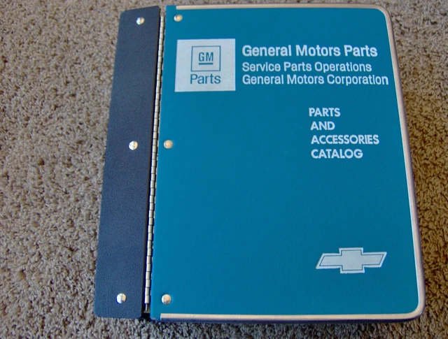 1982-1992 Camaro RS Z/28 GM dealer parts illustration catalog  binder