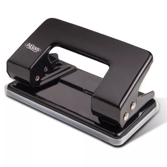 Atlas 2 Hole Punch 12, 20 Sheets Capacity Removable Chip Tray School Office