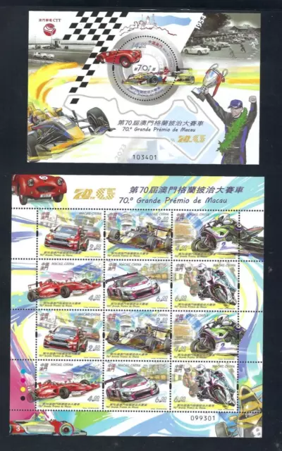 China Macau 2023 70th Macao Grand Prix Sport Stamps 第70屆澳門格蘭披治大賽車 Mini S/S