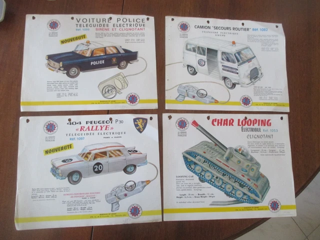 France Jouet 404 Peugeot Électrique - Plastique, Boîte D'origine, L 21 Cm