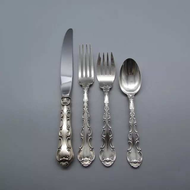 Gorham STRASBOURG Sterling Silver 4 Piece Place Setting No Monos