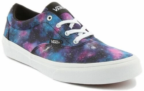 Vans Doheny Ragazzi con Lacci Galaxy Stampa Sneakers IN Blu Taglia UK 3 - 5