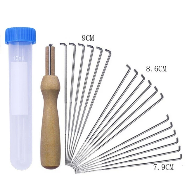 Herramienta de fieltro hágalo usted mismo Mezcla Artesanía Manija de madera Con Manija Herramienta Accesorios