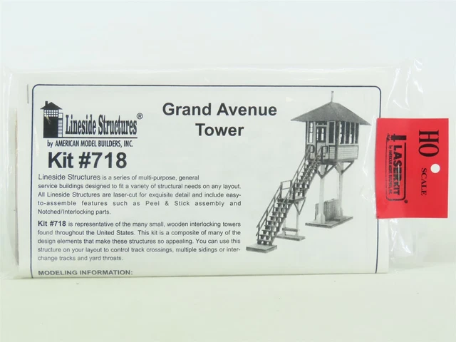 HO 1/87 Scale AMB Lineside Structures LaserKit #718 Grand Avenue Tower