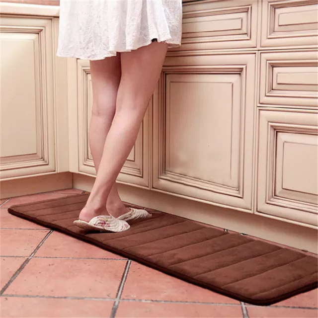 Memory Foam Washable Mat Bedroom Floor Pad Non-slip Bath Rug Mat Door Carpet #T 2