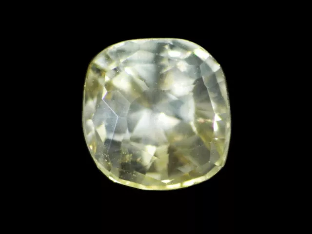 Yellow Sapphire Unheated 1.04 Cts Cushion Shape Natural Sri Lanka Loose Gemstone