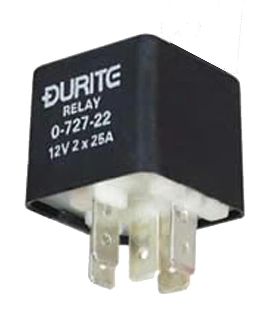 Durite Mini Relais' Marque Et Break avec Double Contact' 12v 2x25amp RMB12D