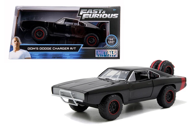 Jada Toys Fast & Furious Dodge Charger 1:24 - Dom's 1970er Modellauto Mit öffnenden Türen